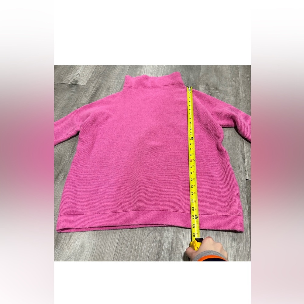Free People Ottoman sweater Slouchy Tunic Barbie pink small oversized cozy comfy - Picture 6 of 7